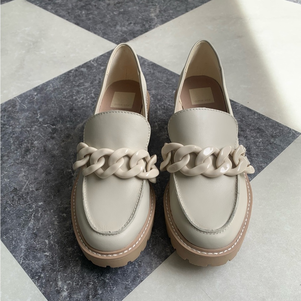 Dolce vita loafers with lug sole chain